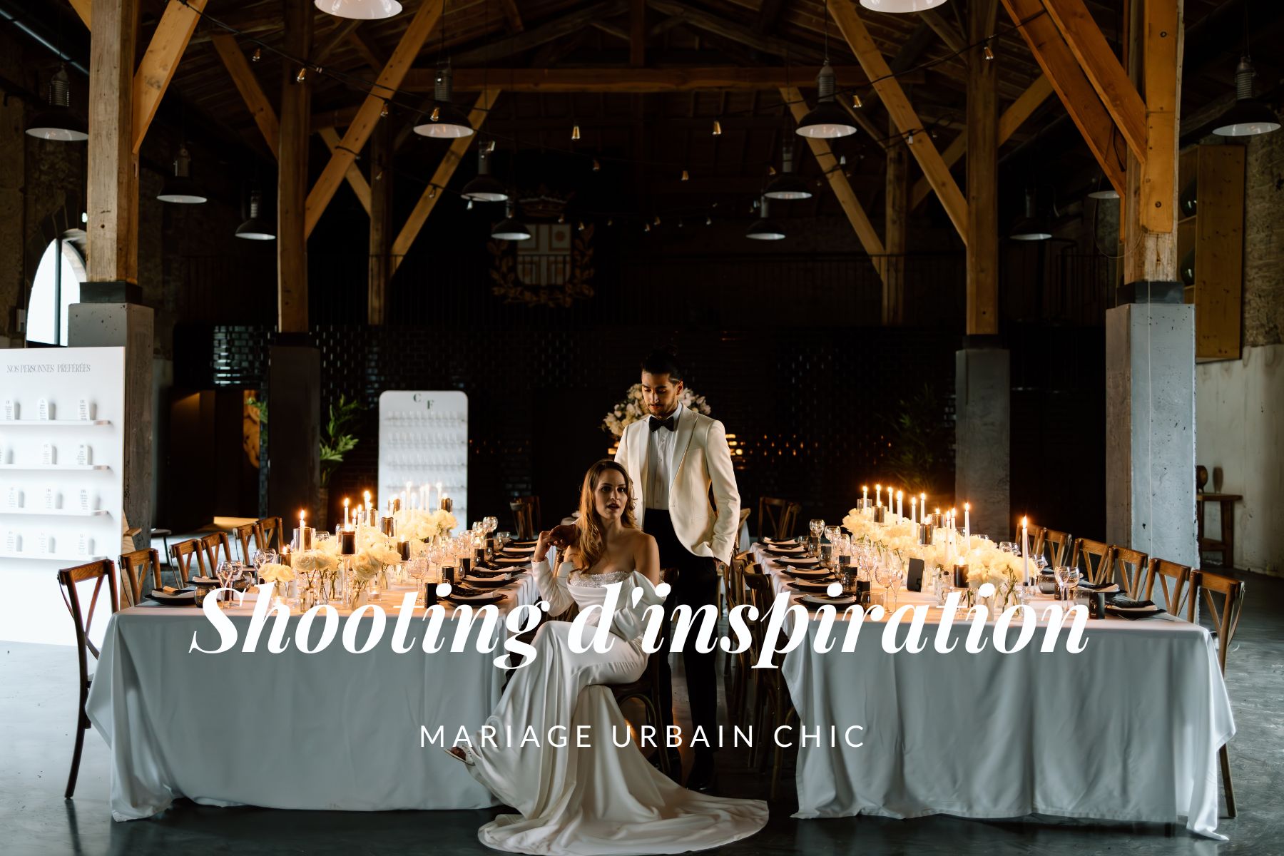 Shooting d'inspiration mariage urbain chic au Château de Chignat, Puy de Dôme